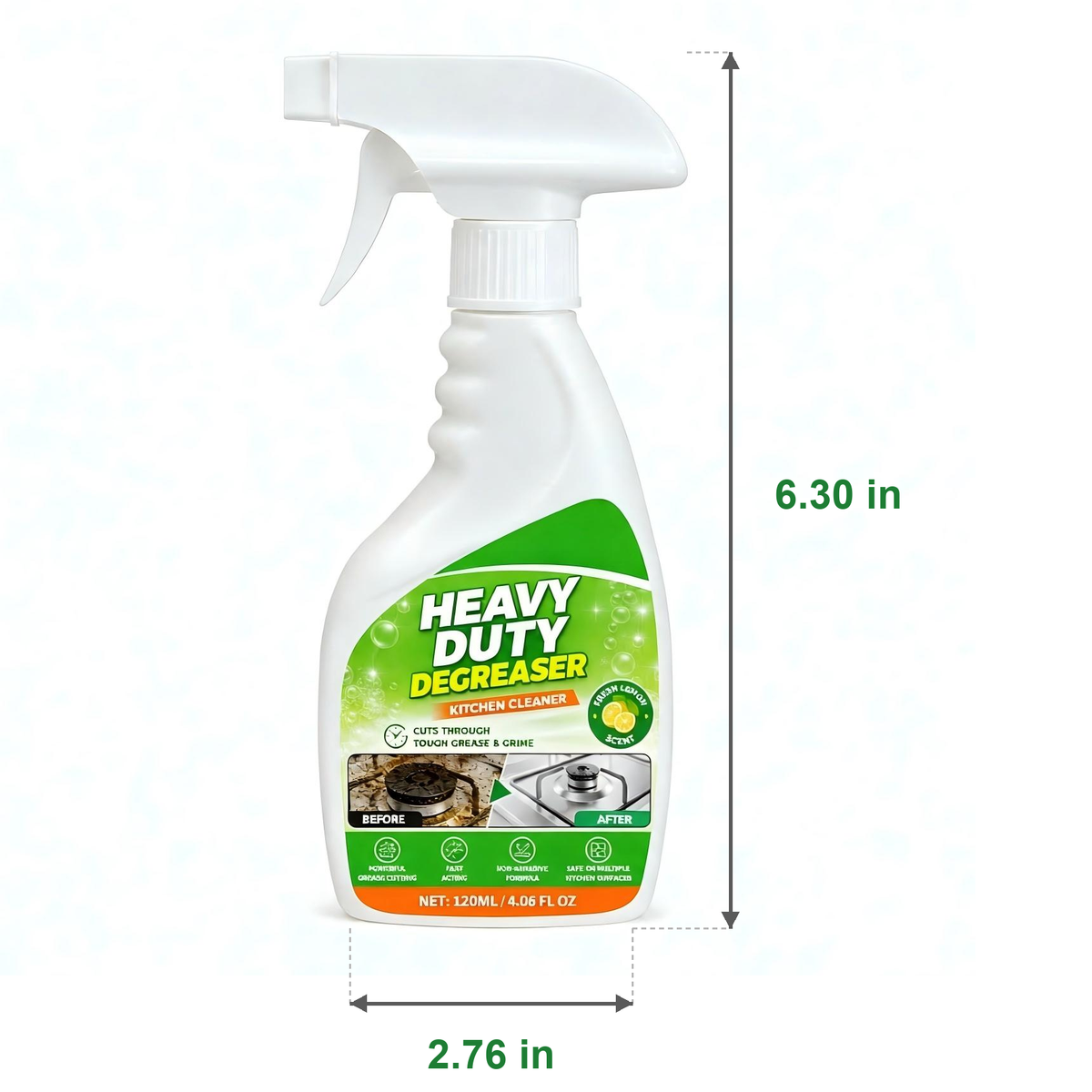 Heavy-Duty Kitchen Degreaser Spray – Powerful Grease & Grime Cleaner