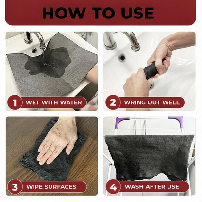 Multi-Surface Microfiber Cleaning Cloth – Streak-Free & Super Absorbent