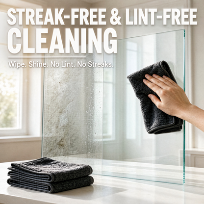 Multi-Surface Microfiber Cleaning Cloth – Streak-Free & Super Absorbent