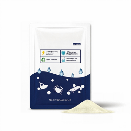 100g Aquarium Water Clarifier Powder – Crystal Clear Water Treatment for Fish Tanks & Ponds