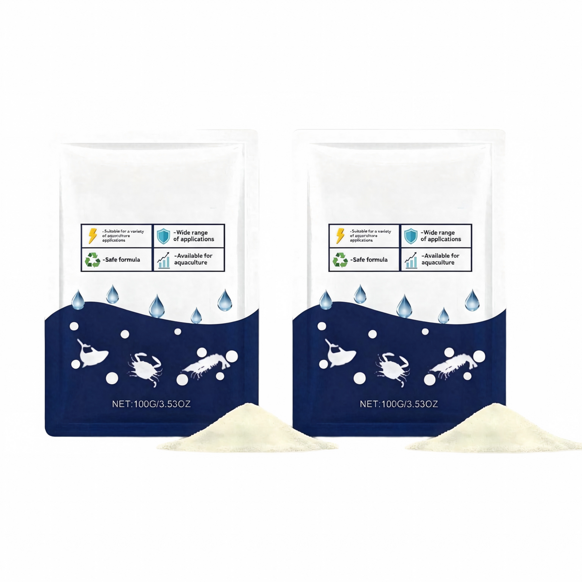 100g Aquarium Water Clarifier Powder – Crystal Clear Water Treatment for Fish Tanks & Ponds
