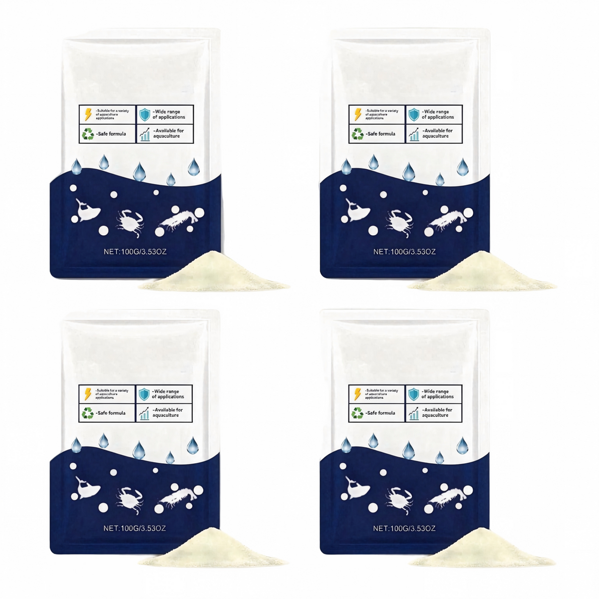 100g Aquarium Water Clarifier Powder – Crystal Clear Water Treatment for Fish Tanks & Ponds