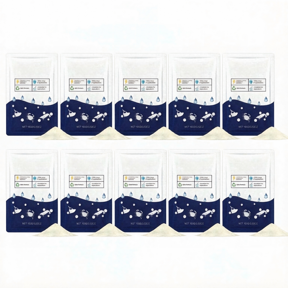 100g Aquarium Water Clarifier Powder – Crystal Clear Water Treatment for Fish Tanks & Ponds