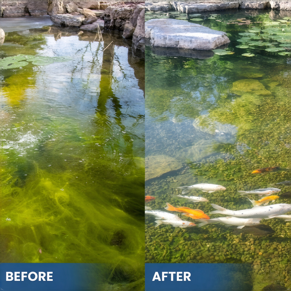100g Aquarium Water Clarifier Powder – Crystal Clear Water Treatment for Fish Tanks & Ponds