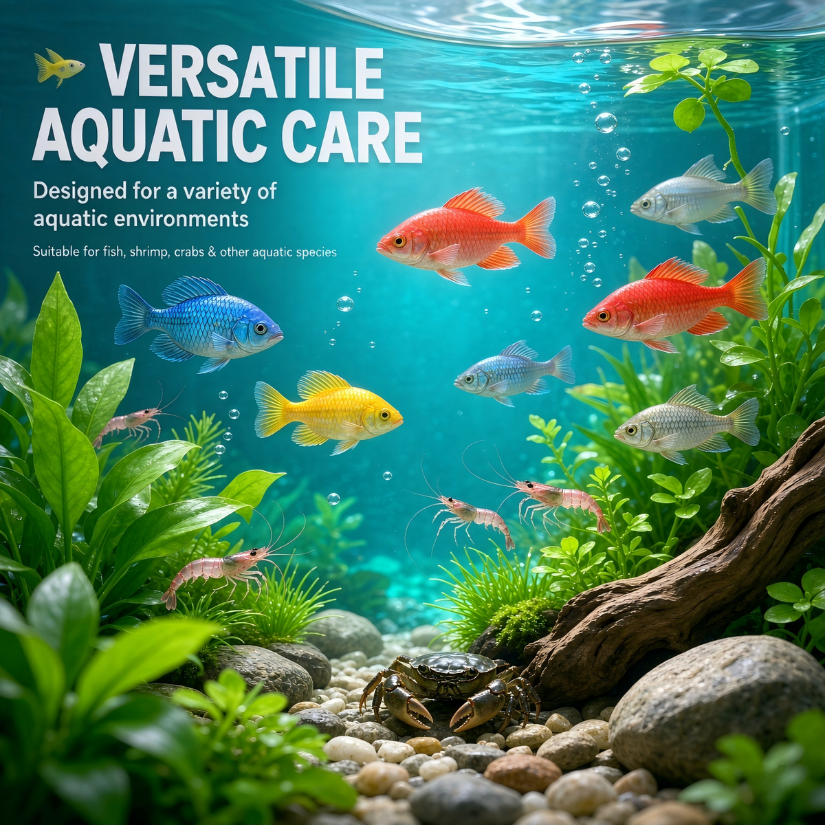 100g Aquarium Water Clarifier Powder – Crystal Clear Water Treatment for Fish Tanks & Ponds