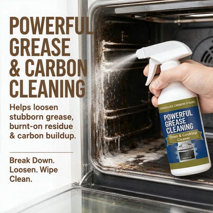Oven & Stovetop Cleaner Spray – Powerful Grease & Burnt-On Stain Remover