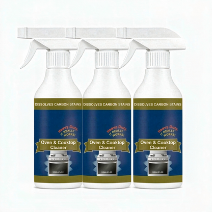 Oven & Stovetop Cleaner Spray – Powerful Grease & Burnt-On Stain Remover