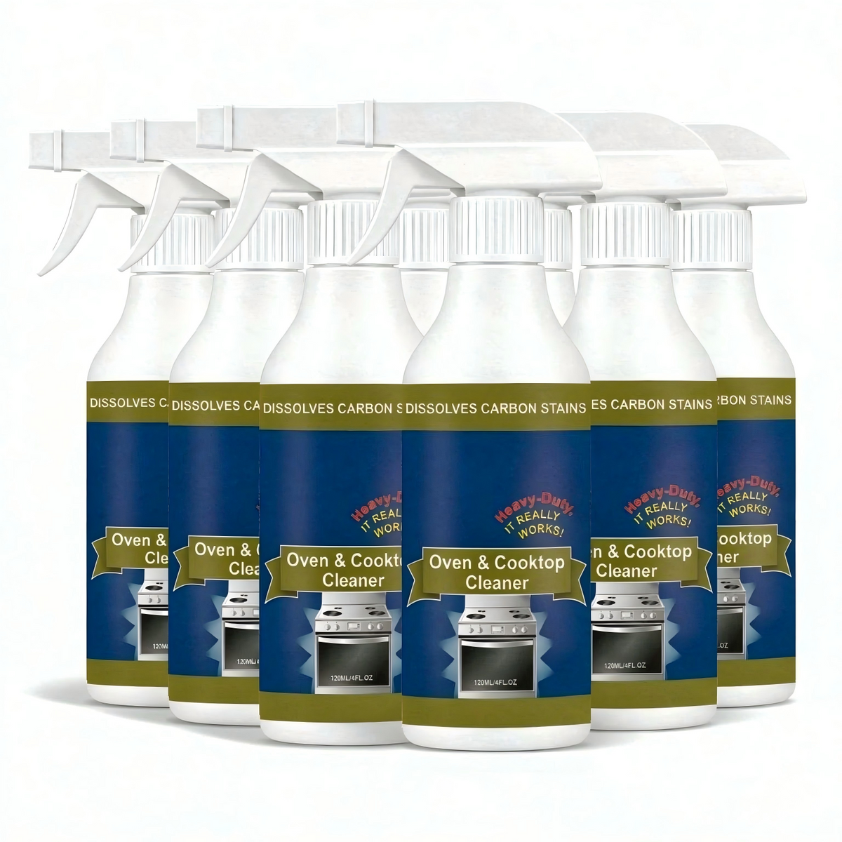 Oven & Stovetop Cleaner Spray – Powerful Grease & Burnt-On Stain Remover