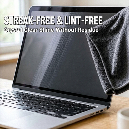Premium Microfiber Glass Cleaning Cloth  – Streak-Free, Lint-Free & Ultra Absorbent