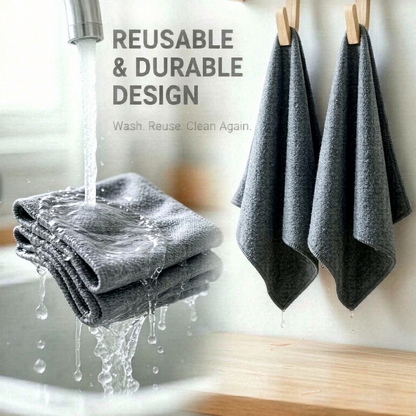 Premium Microfiber Glass Cleaning Cloth  – Streak-Free, Lint-Free & Ultra Absorbent