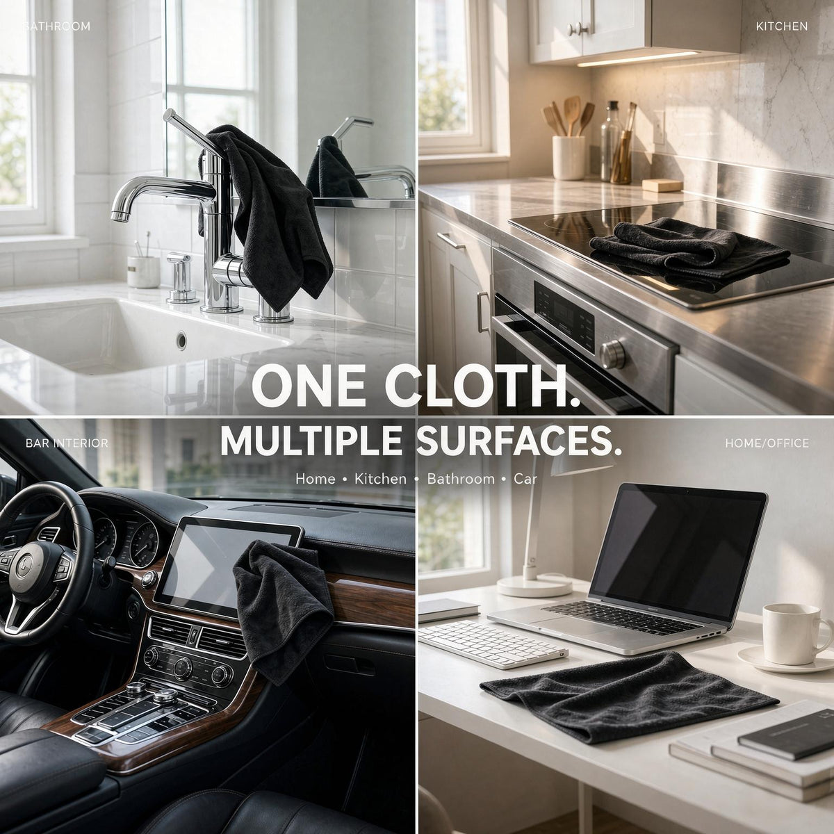 Premium Microfiber Glass Cleaning Cloth  – Streak-Free, Lint-Free & Ultra Absorbent