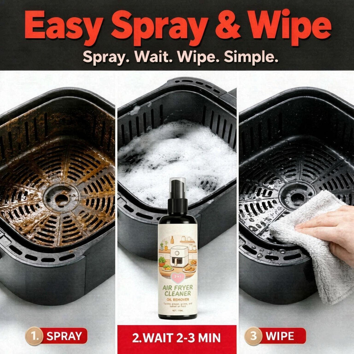 Air Fryer Cleaner – Easy Grease Removal & Deep Kitchen Cleaning