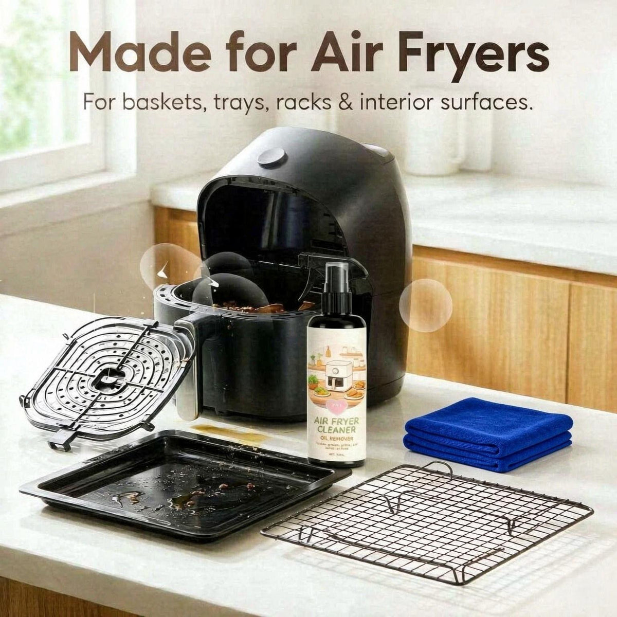 Air Fryer Cleaner – Easy Grease Removal & Deep Kitchen Cleaning