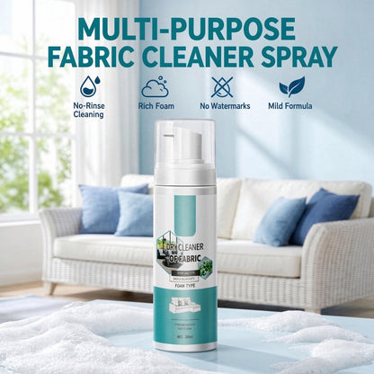 Multi-Purpose Fabric Cleaner Spray – Foam Cleaner for Sofas, Carpets, Curtains & Car Interiors