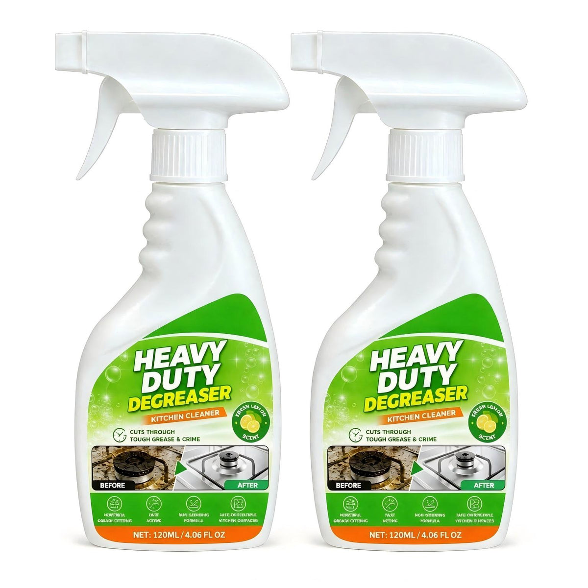 Heavy-Duty Kitchen Degreaser Spray – Powerful Grease & Grime Cleaner