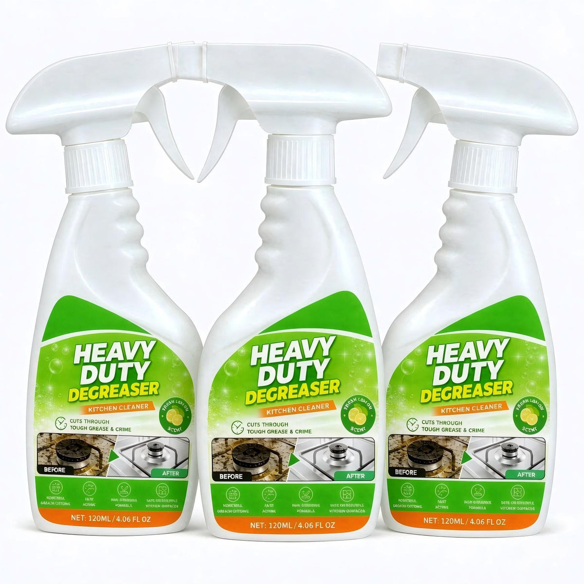 Heavy-Duty Kitchen Degreaser Spray – Powerful Grease & Grime Cleaner