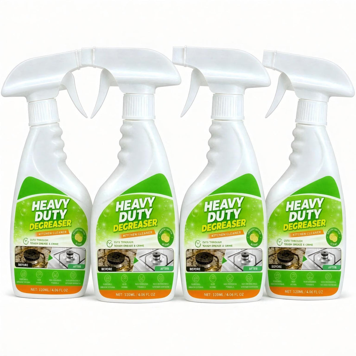 Heavy-Duty Kitchen Degreaser Spray – Powerful Grease & Grime Cleaner