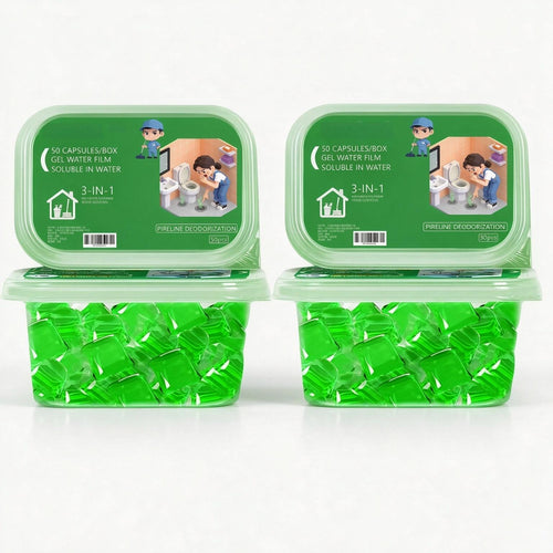 Drain Odor Eliminator Gel Beads – Fresh Scent Cleaner for Bathroom & Kitchen Pipes