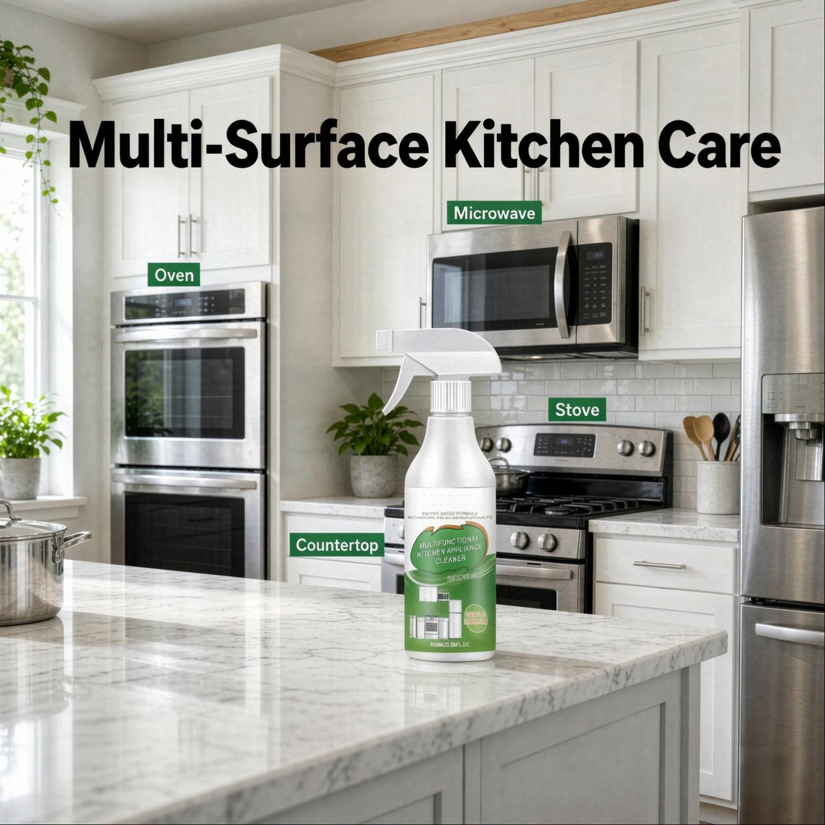 Kitchen Appliance Cleaner Spray – Easy Grease & Grime Cleaning for Everyday Kitchen Care