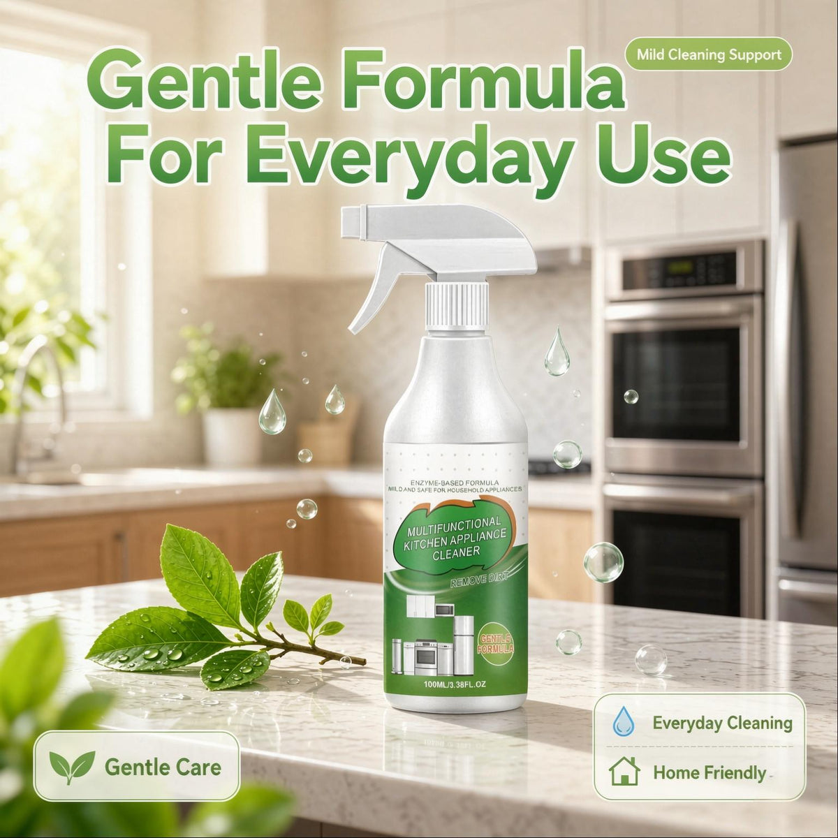 Kitchen Appliance Cleaner Spray – Easy Grease & Grime Cleaning for Everyday Kitchen Care