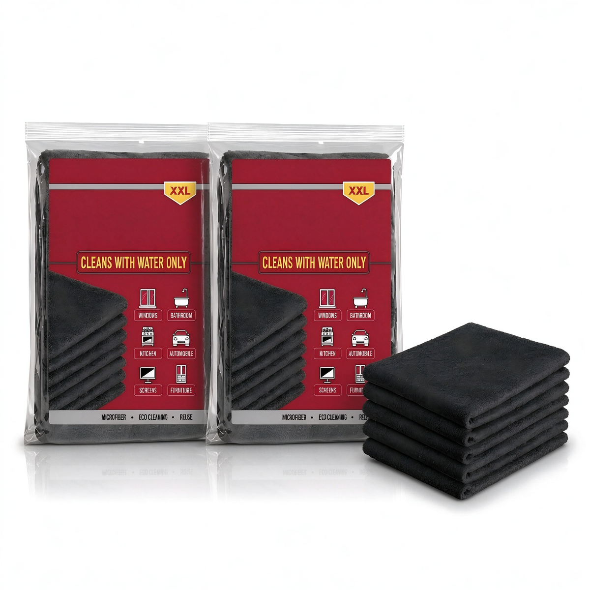 Multi-Surface Microfiber Cleaning Cloth – Streak-Free & Super Absorbent