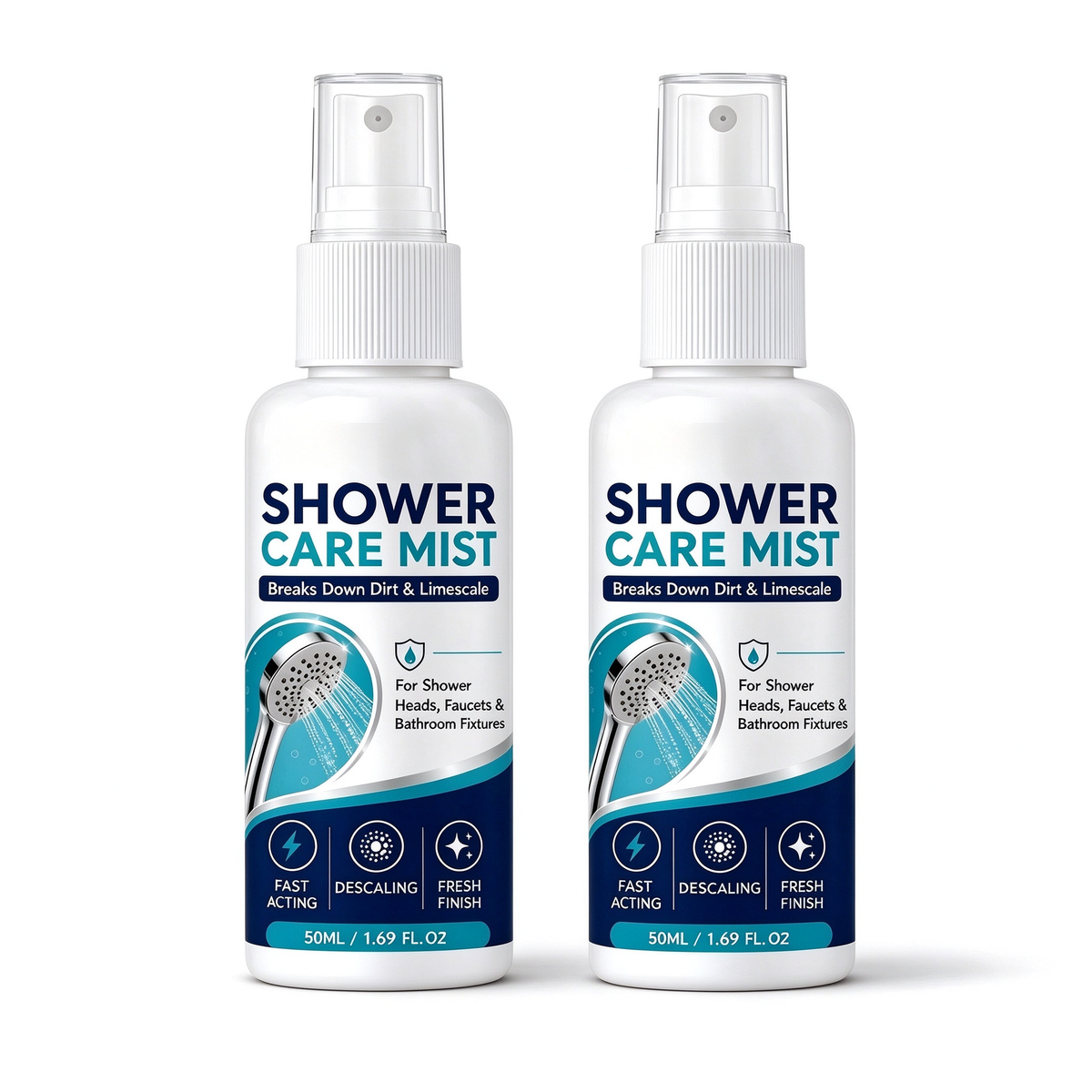 Bathroom Limescale Remover Spray – Water Spot Cleaner for Showerheads, Faucets & Bathroom Fixtures